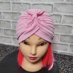 Light Pink Vintage Inspired Turban Hat, OSFM